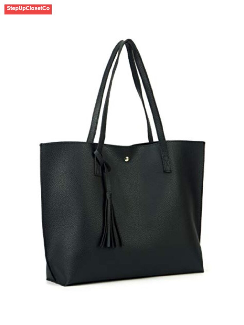 Faux Leather Top Handle Satchel Tote for Women - Picture 2 of 6
